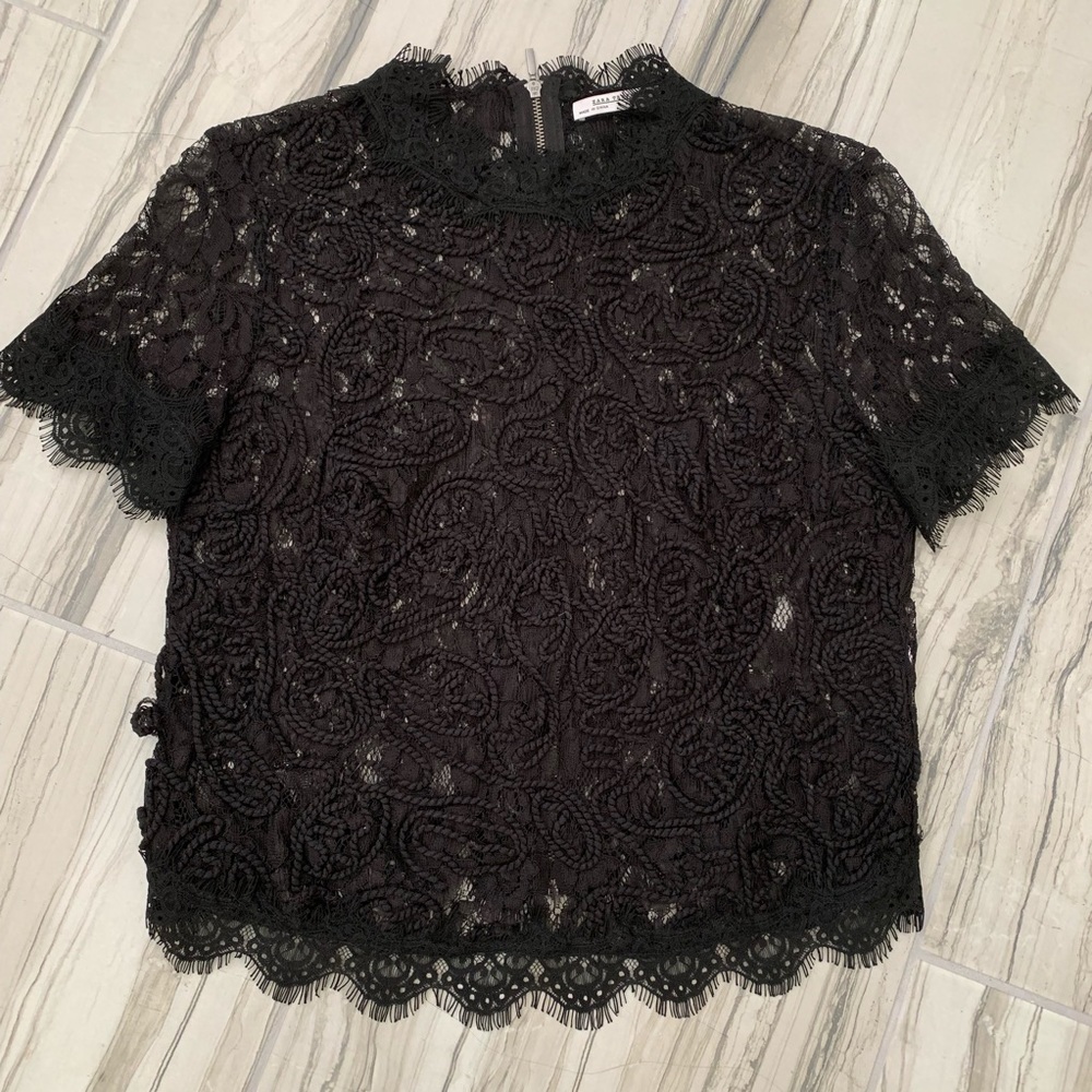 Zara Trafaluc black shirt.